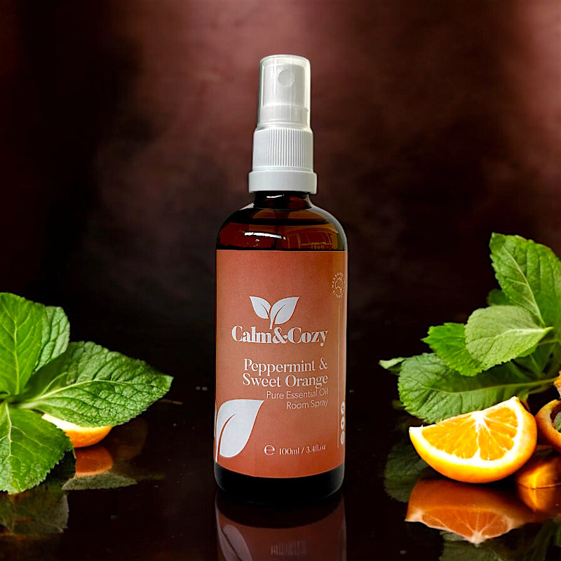 Peppermint & Orange Essential Oil Room Spray | Natural Air Freshener