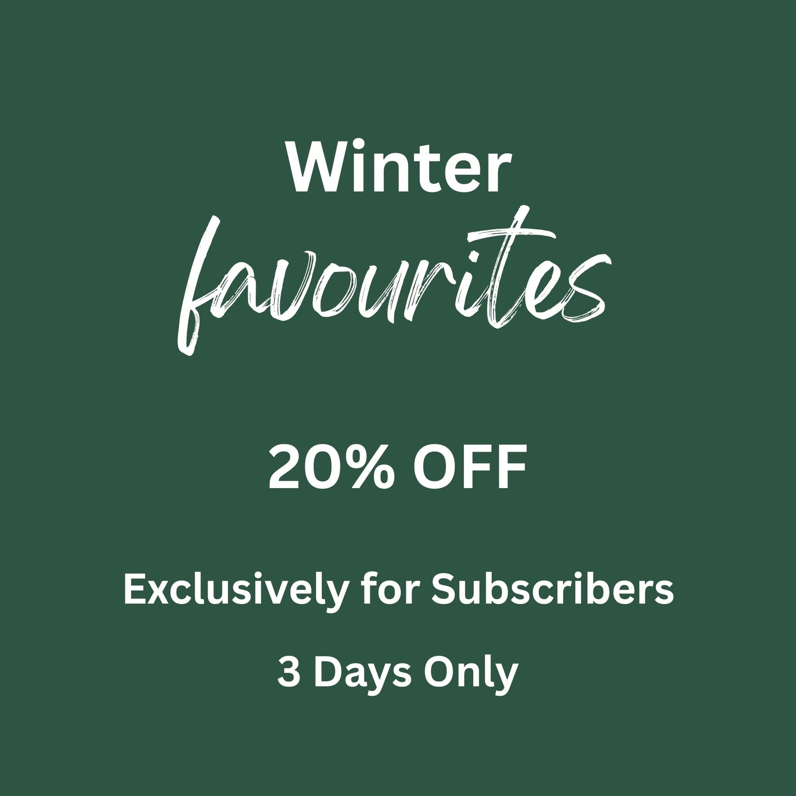 Winter Favourites