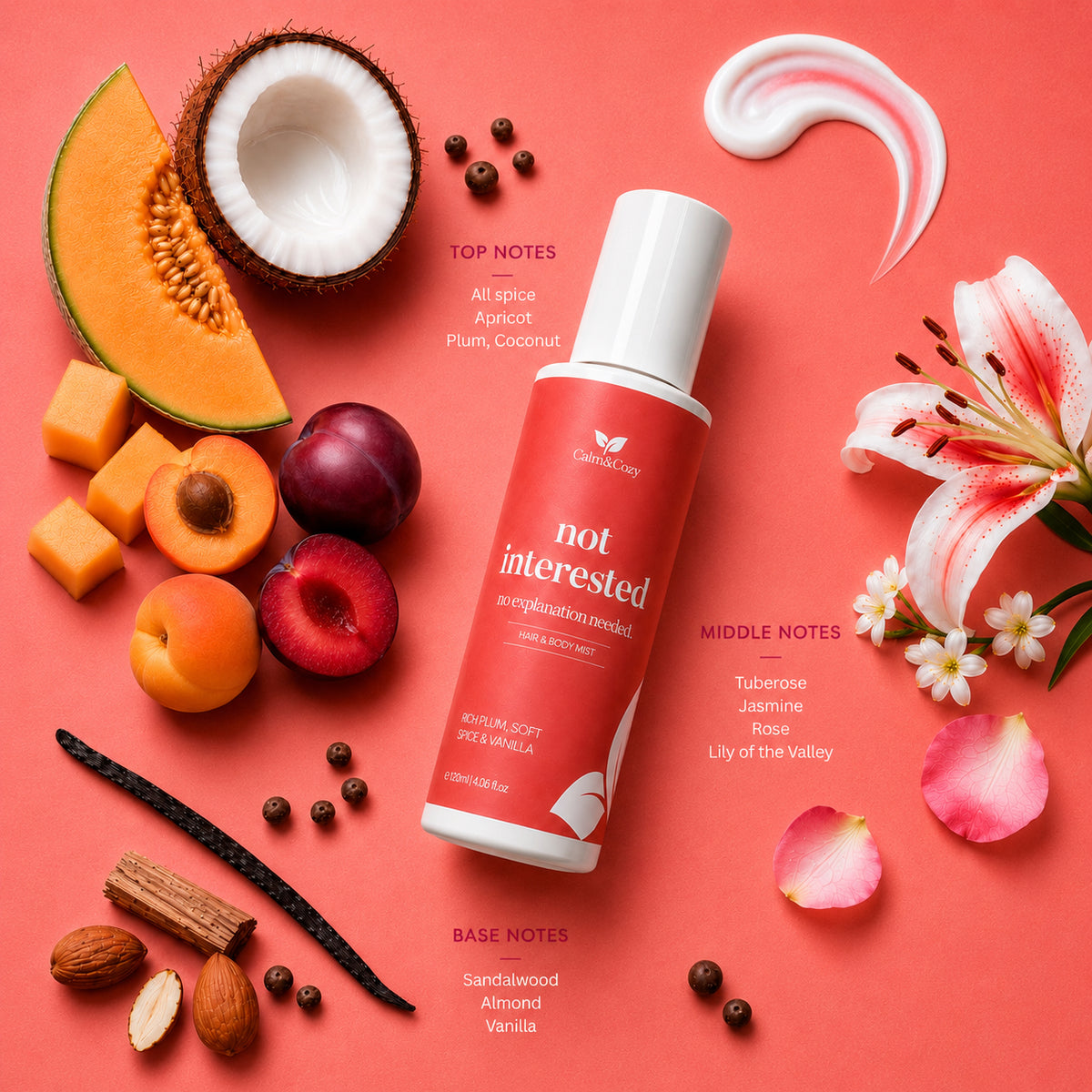NOT INTERESTED | Plum, Soft Spice & Vanilla Body Mist