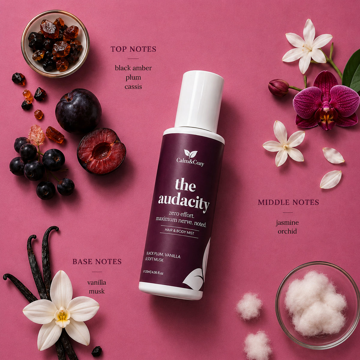 THE AUDACITY | Black Plum, Vanilla & Amber Body Mist